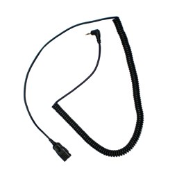 Bottom Curly Cord with 2.5mm plug for Soundpro Corded Headsets
